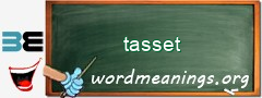 WordMeaning blackboard for tasset